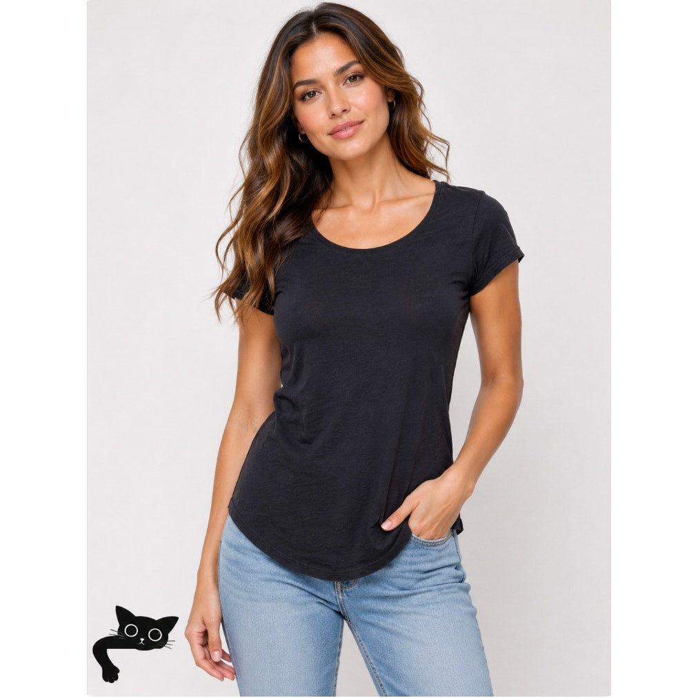 Lululemon Black Round Neck Short Sleeve Tee Shirt 6