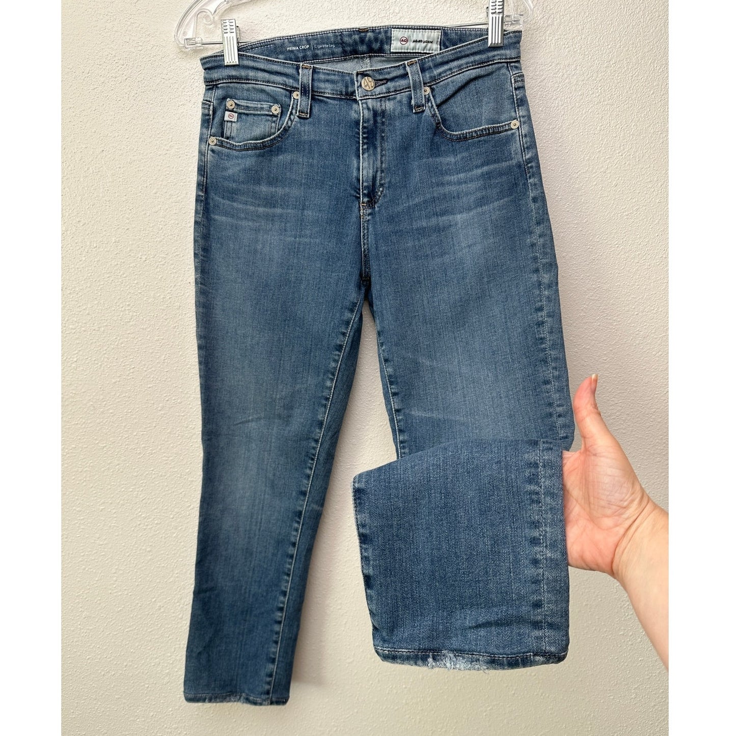 AG Adriano Goldschmied Prima Crop Cigarette Jeans Blue Women’s 29R