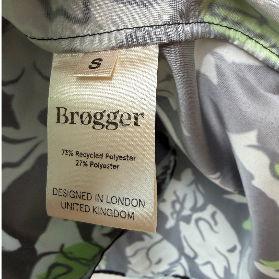 Brogger Floral Smocked Sleeveless Blouse Black S