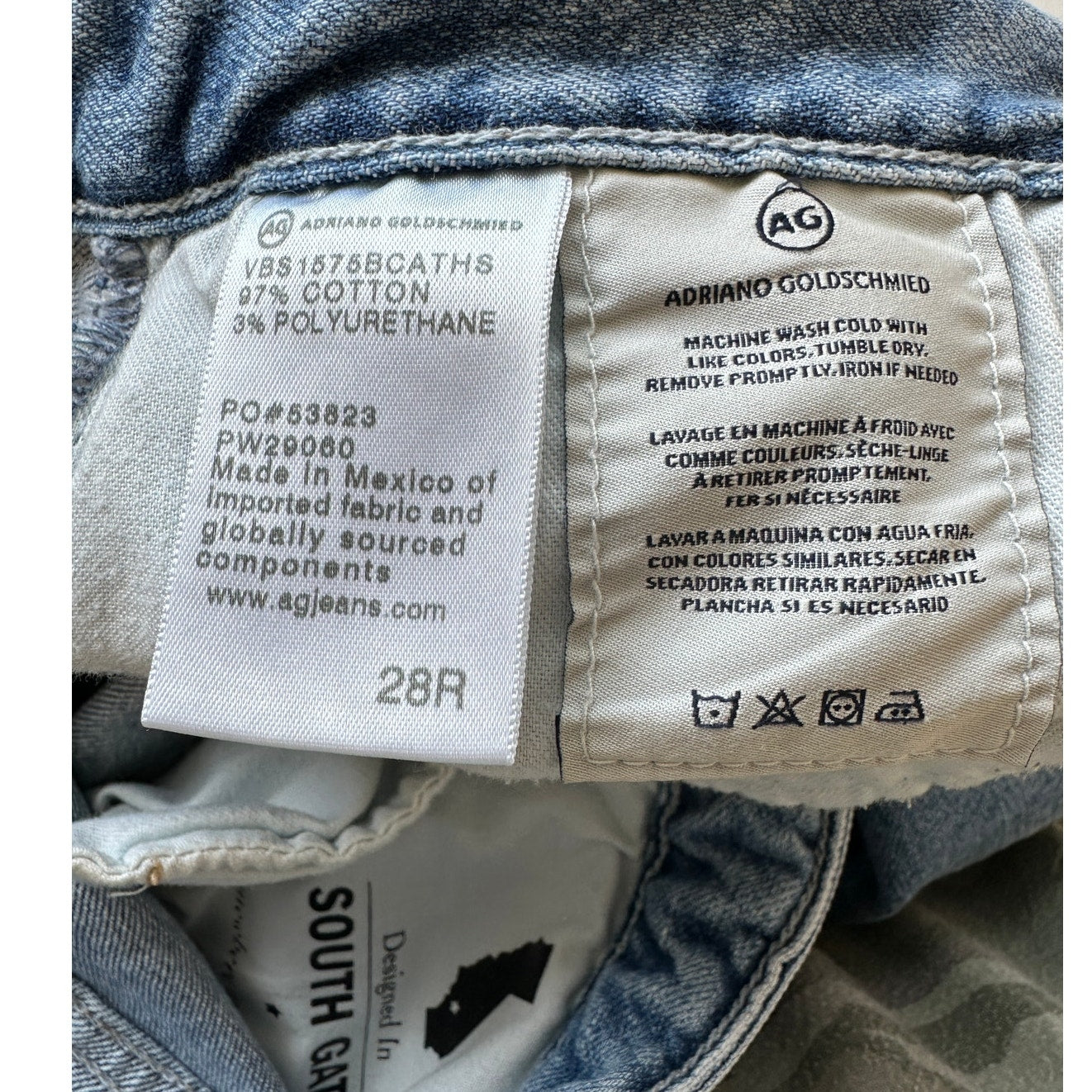 Adriano Goldschmied Ex-Boyfriend Slouchy Slim Raw Hem Medium Wash Jeans