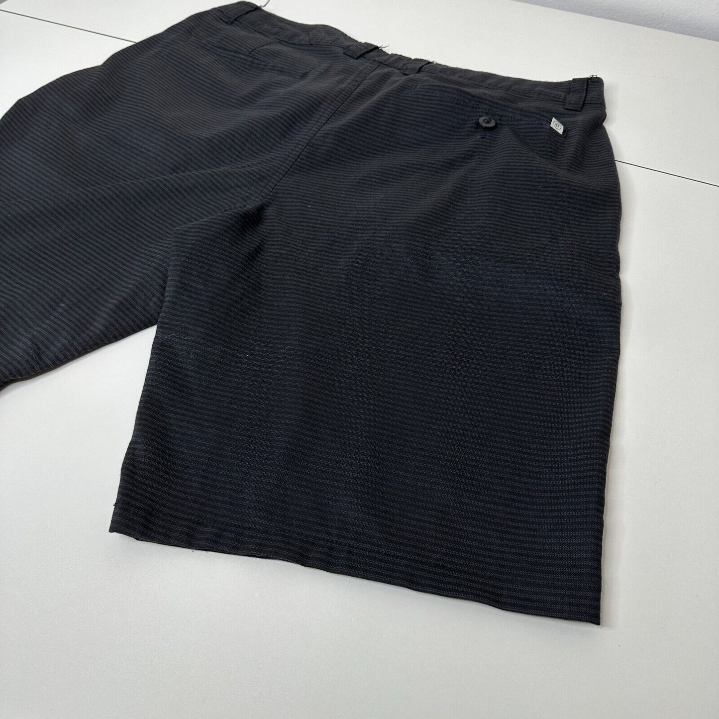 Hang 10 Black-Gray Daybreak Hybrid 21" Everyday Short Back Pocket Stretch 34