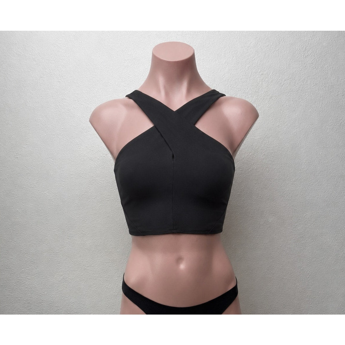 Lululemon Nulu Wrap Front Longline Bra Black Light Support 6