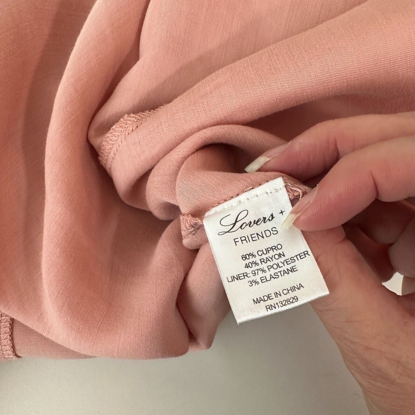 Revolve Lovers + Friends Pink Windblown Off Shoulder Balloon Sleeve Mini Med