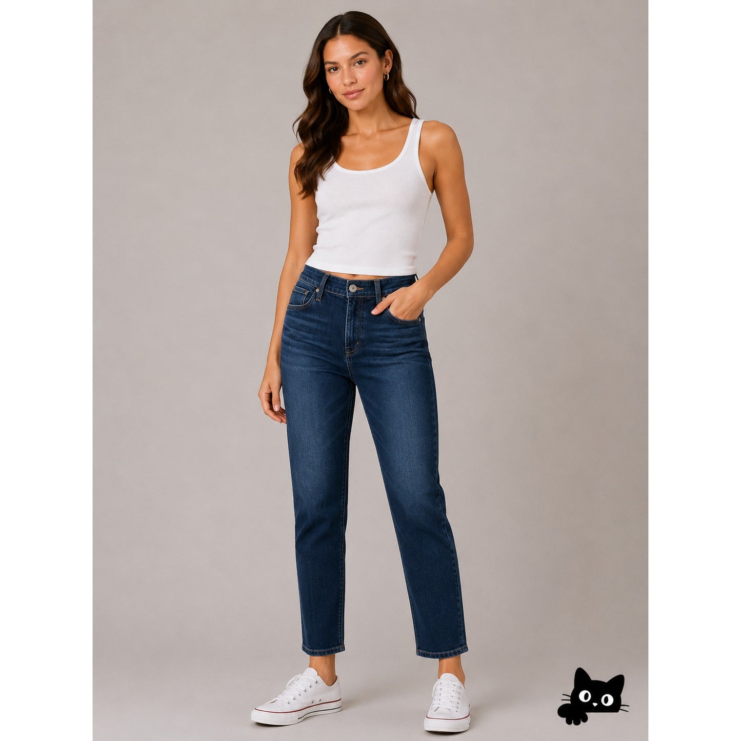 Adriano Goldschmeid Anthropologie Dark Wash Stevie High Rise Straight Ankle Jean