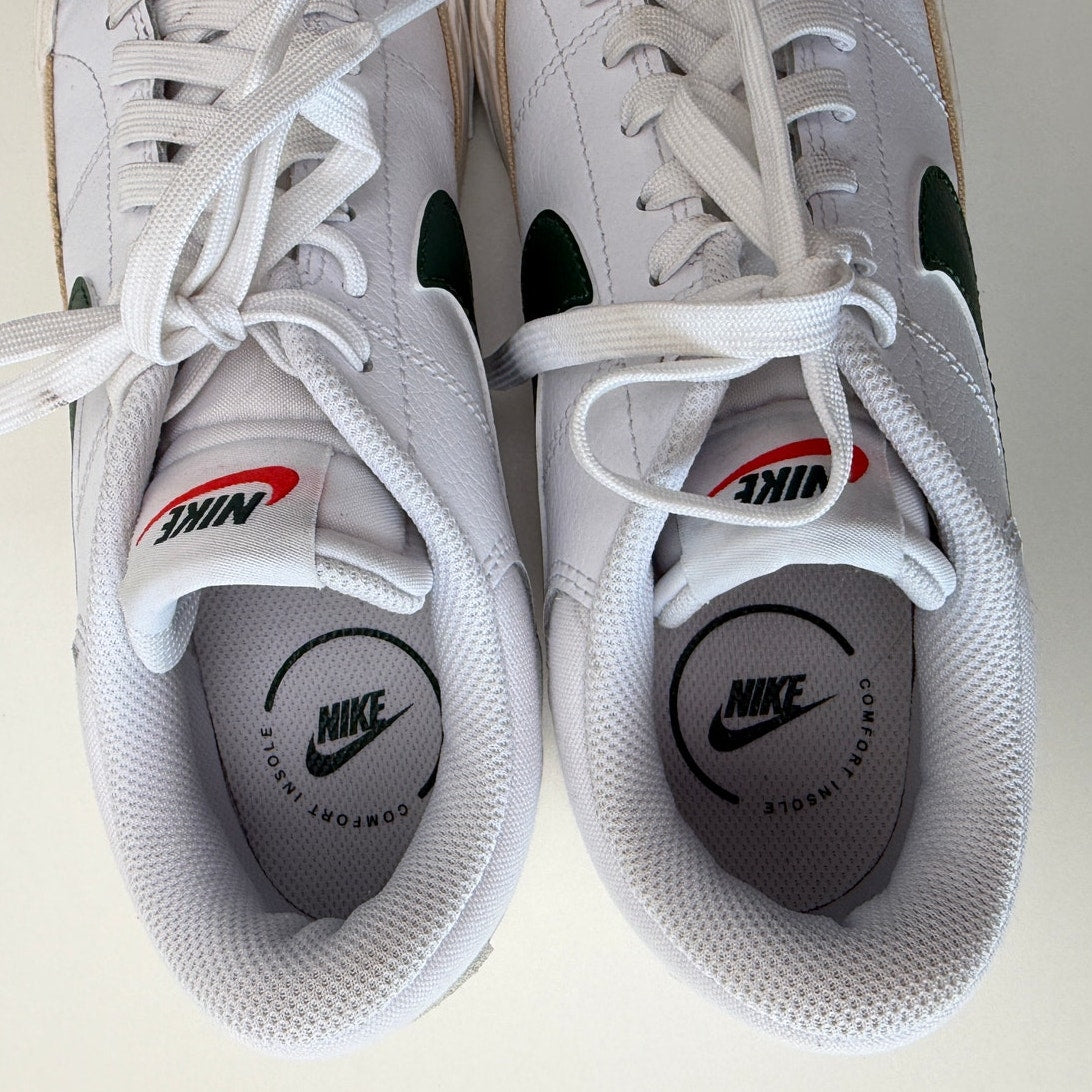 Nike Court Legacy Lift White Green Platform Sneakers Women's Size 8