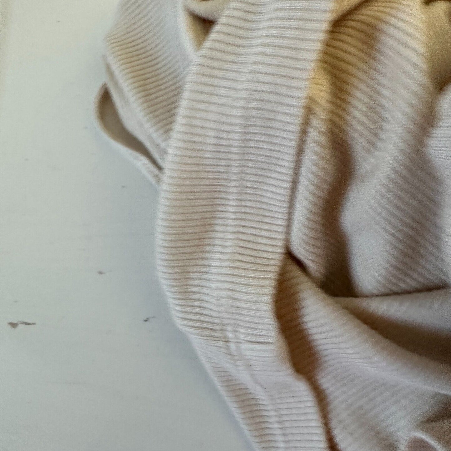 Enza Costa Sexy Cream One Shoulder Spaghetti Strap Ribbed Bodycon Mini Med