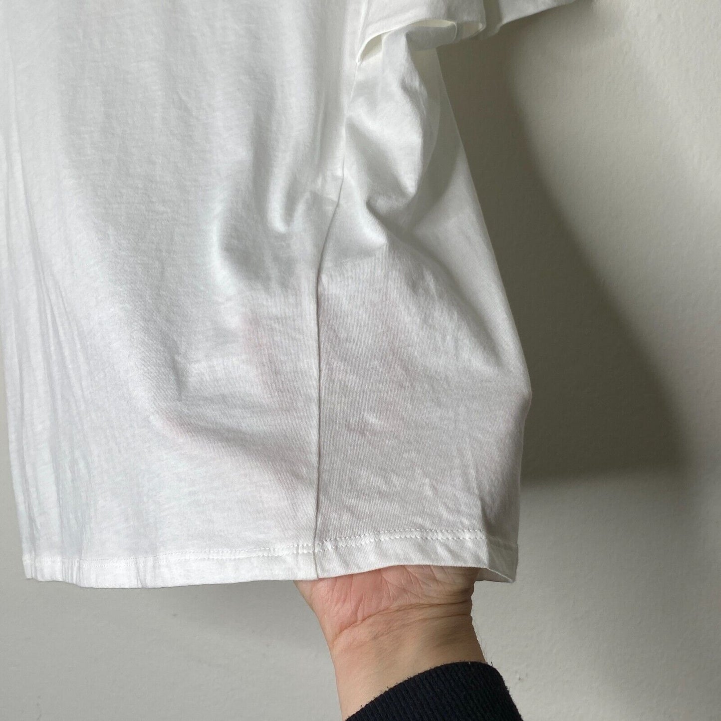 NWT Joie Aeowin Cotton White Short Flutter Sleeve Crew Neck Relaxed T-shirt XXS
