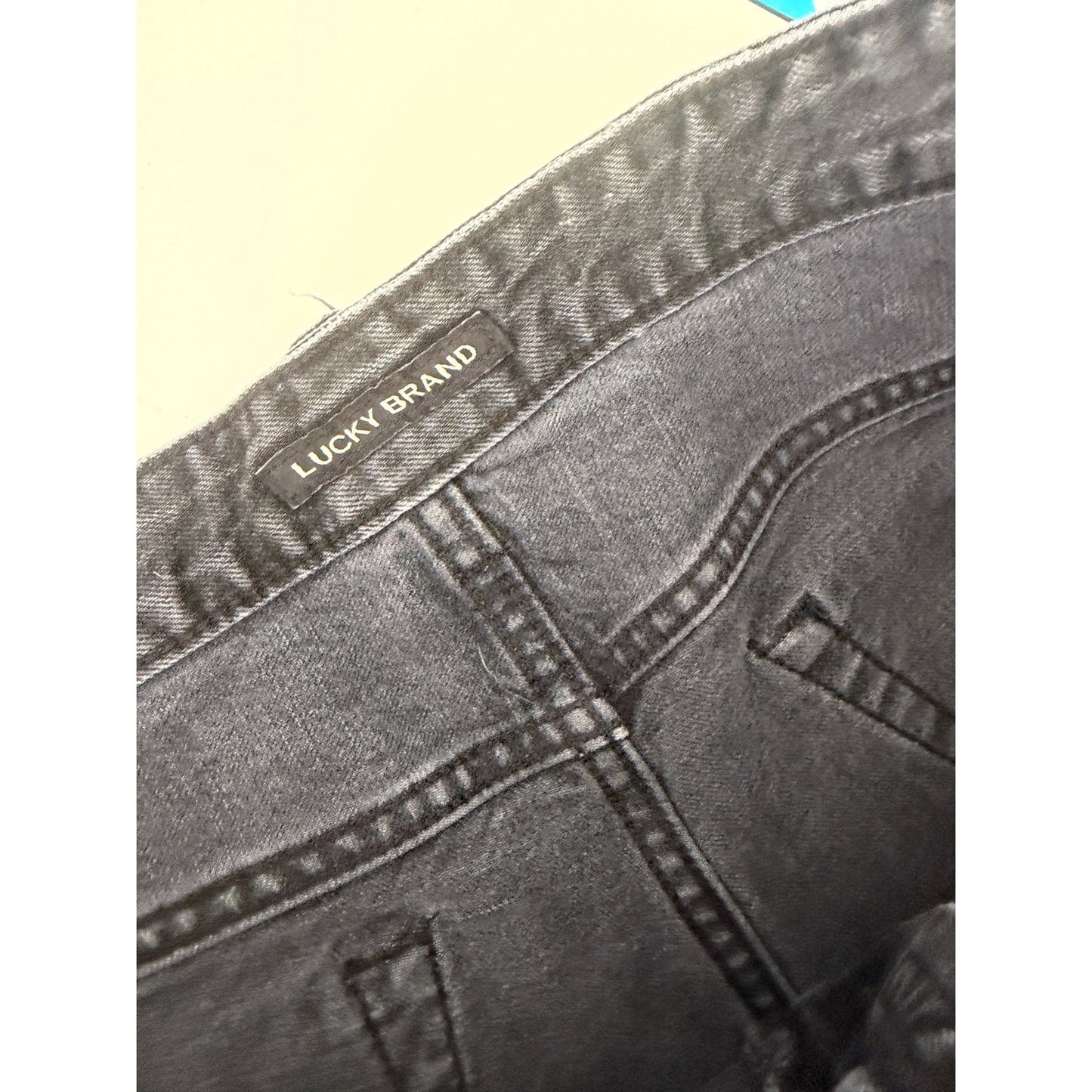 Lucky Brand Black Boy Mid Rise Denim Shorts Womens US 8