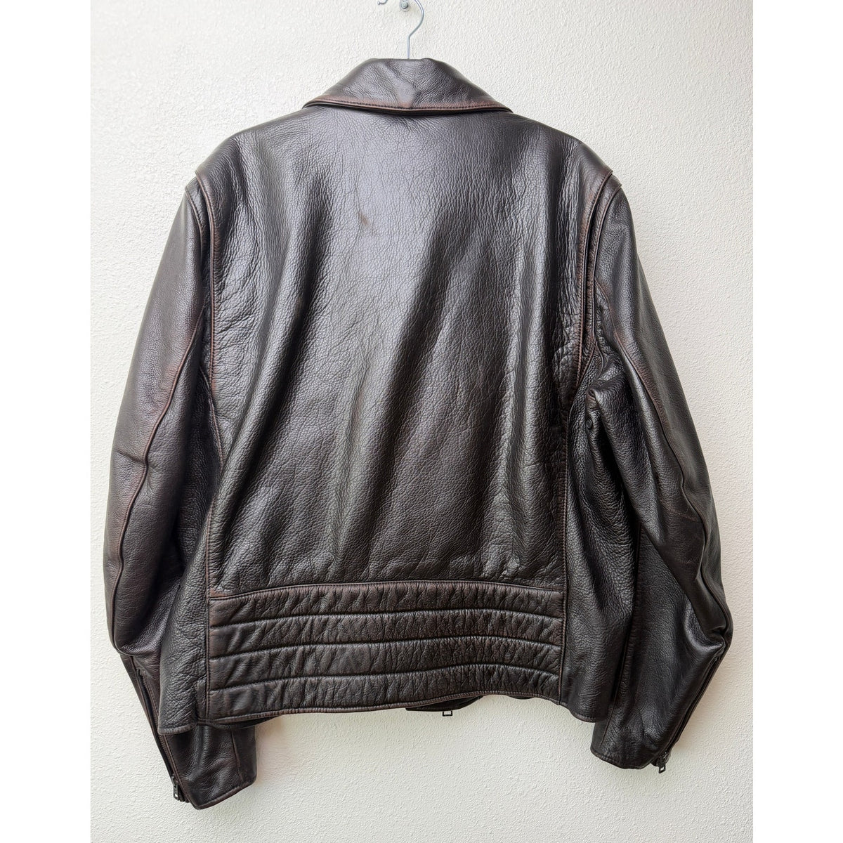 NWT Banana Republic Espresso Leather Moto Jacket Men L