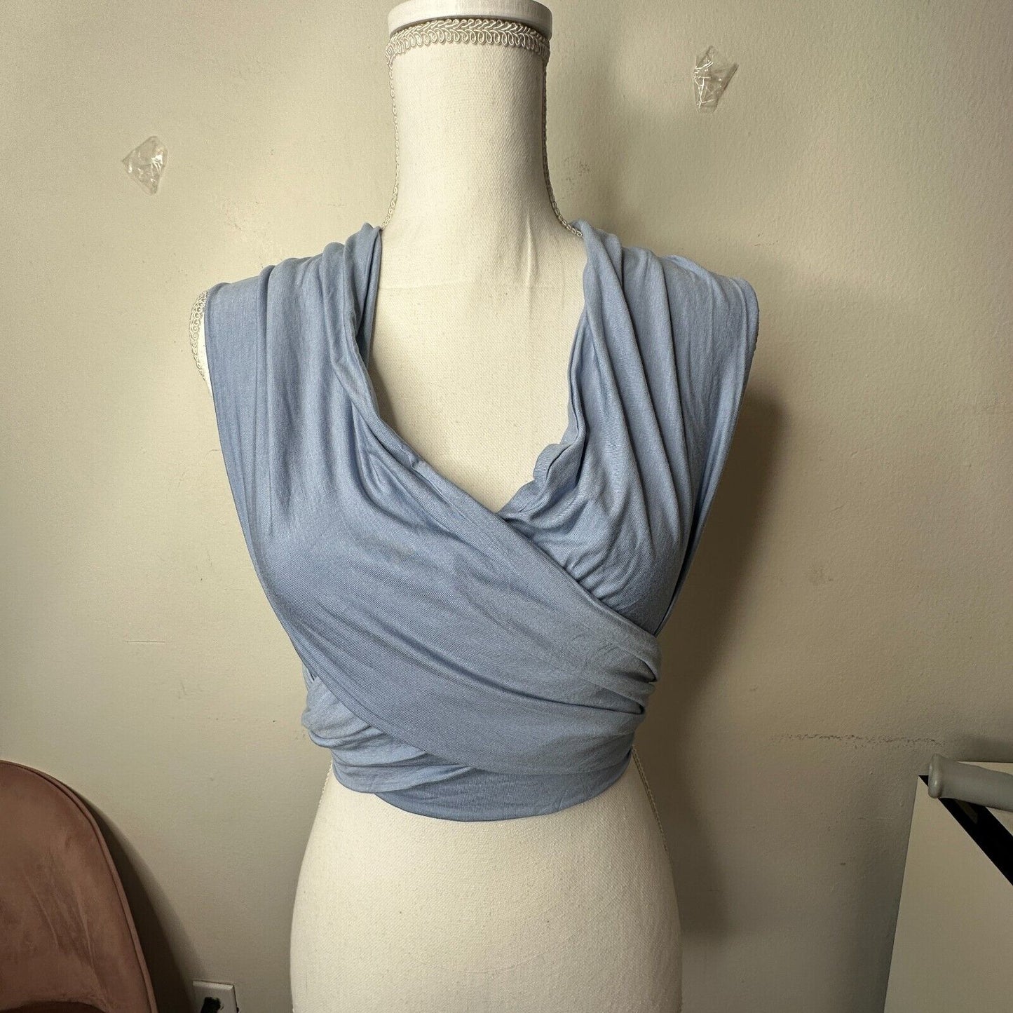 NWT Cellecci Colorful Natalie Light Blue Wrap Me Up Multiple-Style Option Scarf