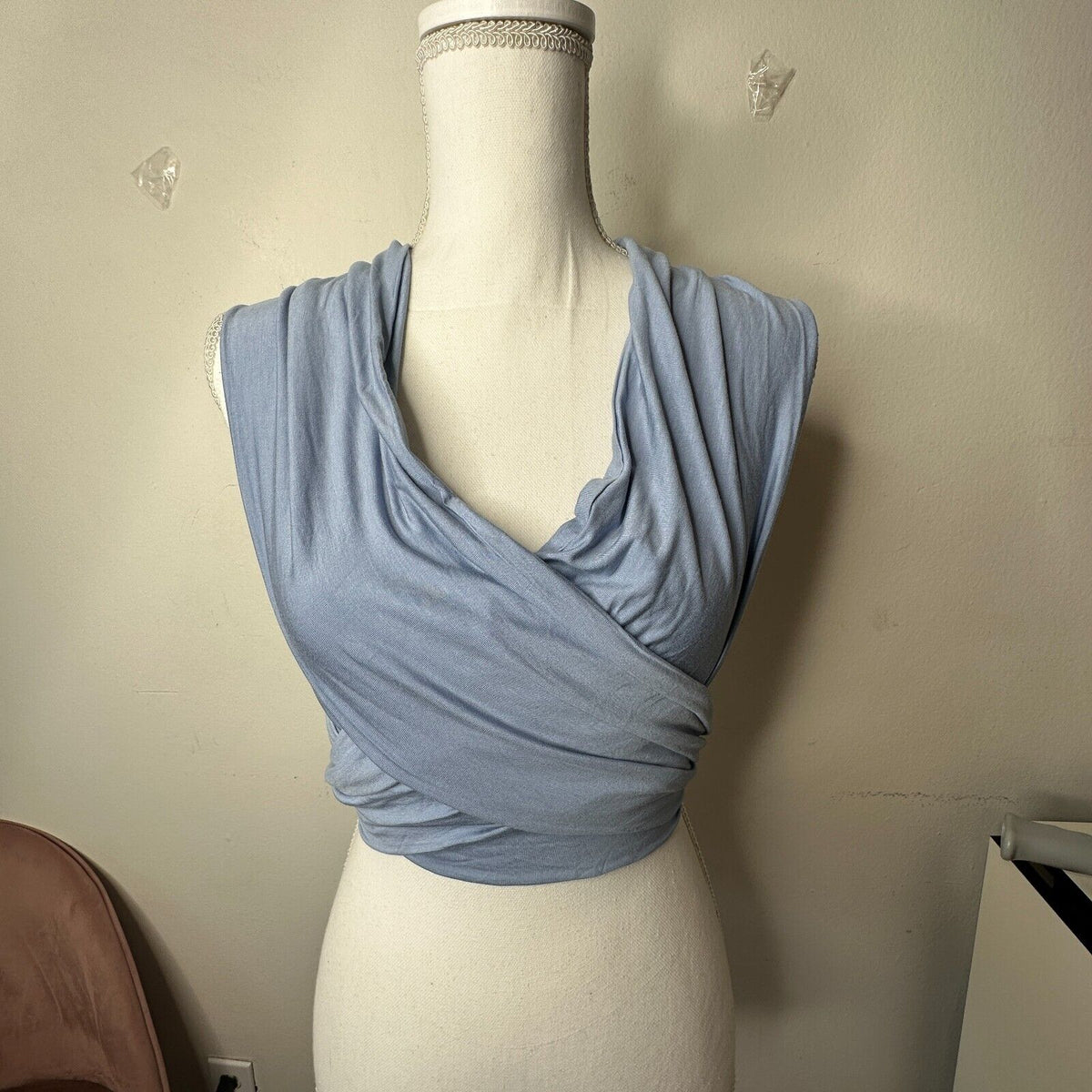 NWT Cellecci Colorful Natalie Light Blue Wrap Me Up Multiple-Style Option Scarf