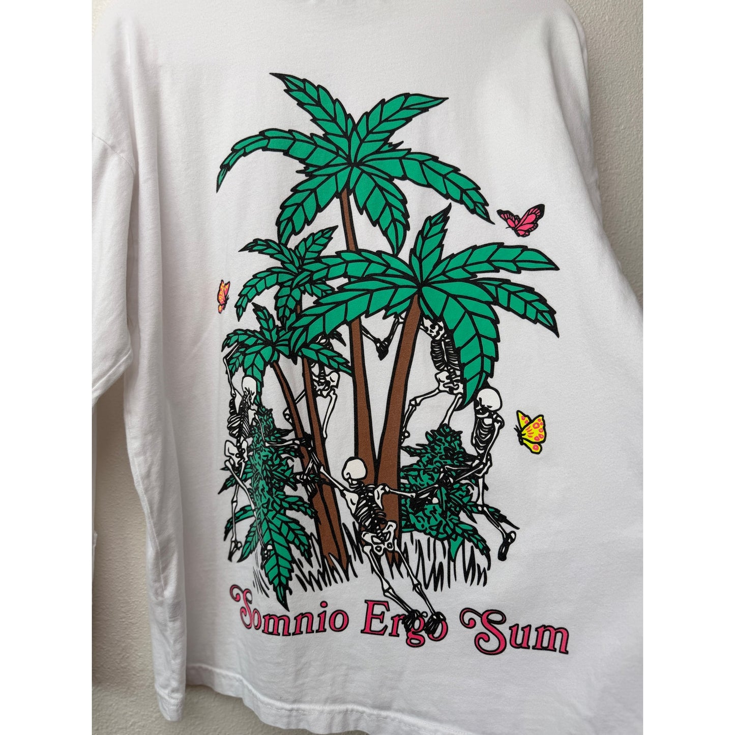 Sundae School White Graphic Long Sleeve Tee Unisex S