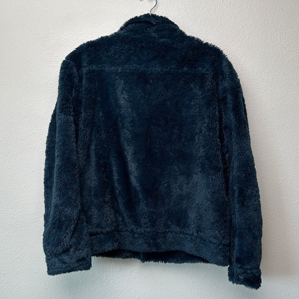 NWT Rhude Jacket Navy Blue Mens US L Sherpa
