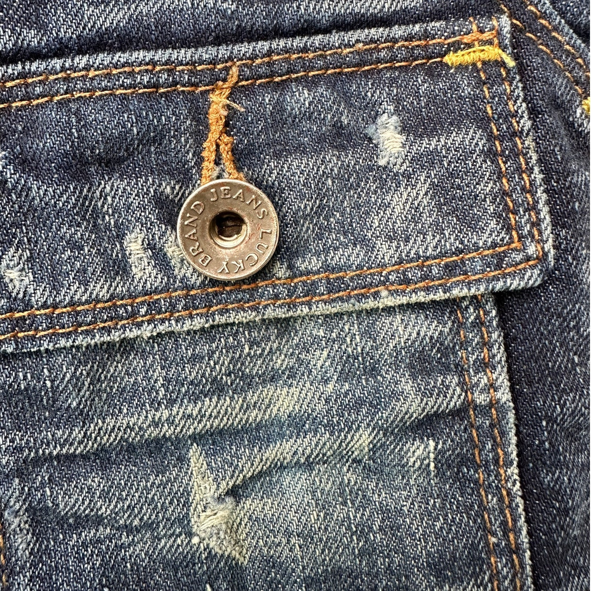 Lucky Brand Y2K Low Rise Dark Medium Wash Cargo Jeans Size 4/27