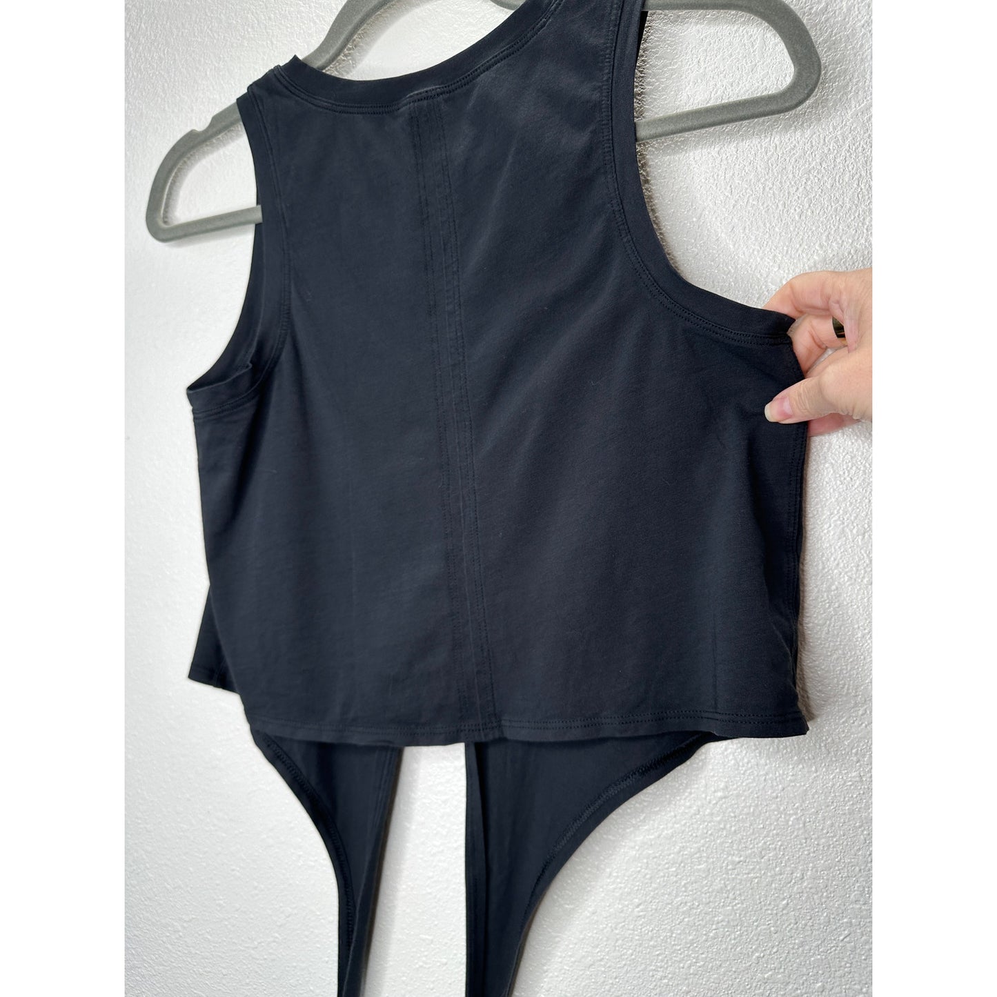 Lululemon Black High Neck Front Tie Tank Top Shirt 4