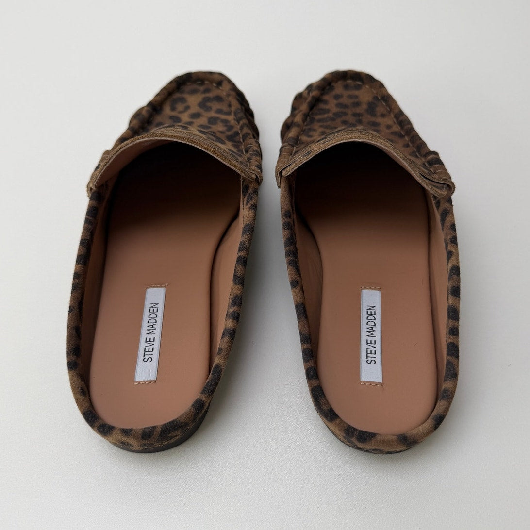 Steve Madden Rafe Brown Leopard Mules Women's US 8