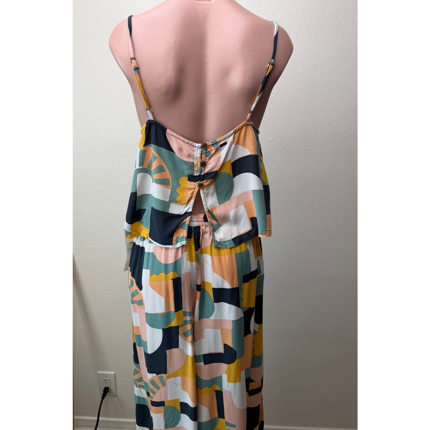O'Neill Murrie set Palazzo Pant & Tank Top Abstract Print Size M
