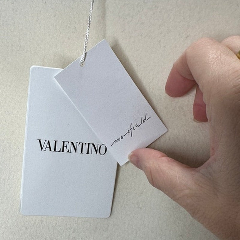 NWT Valentino Cream & Black Wool Cashmere Blend Cape 44 / 8