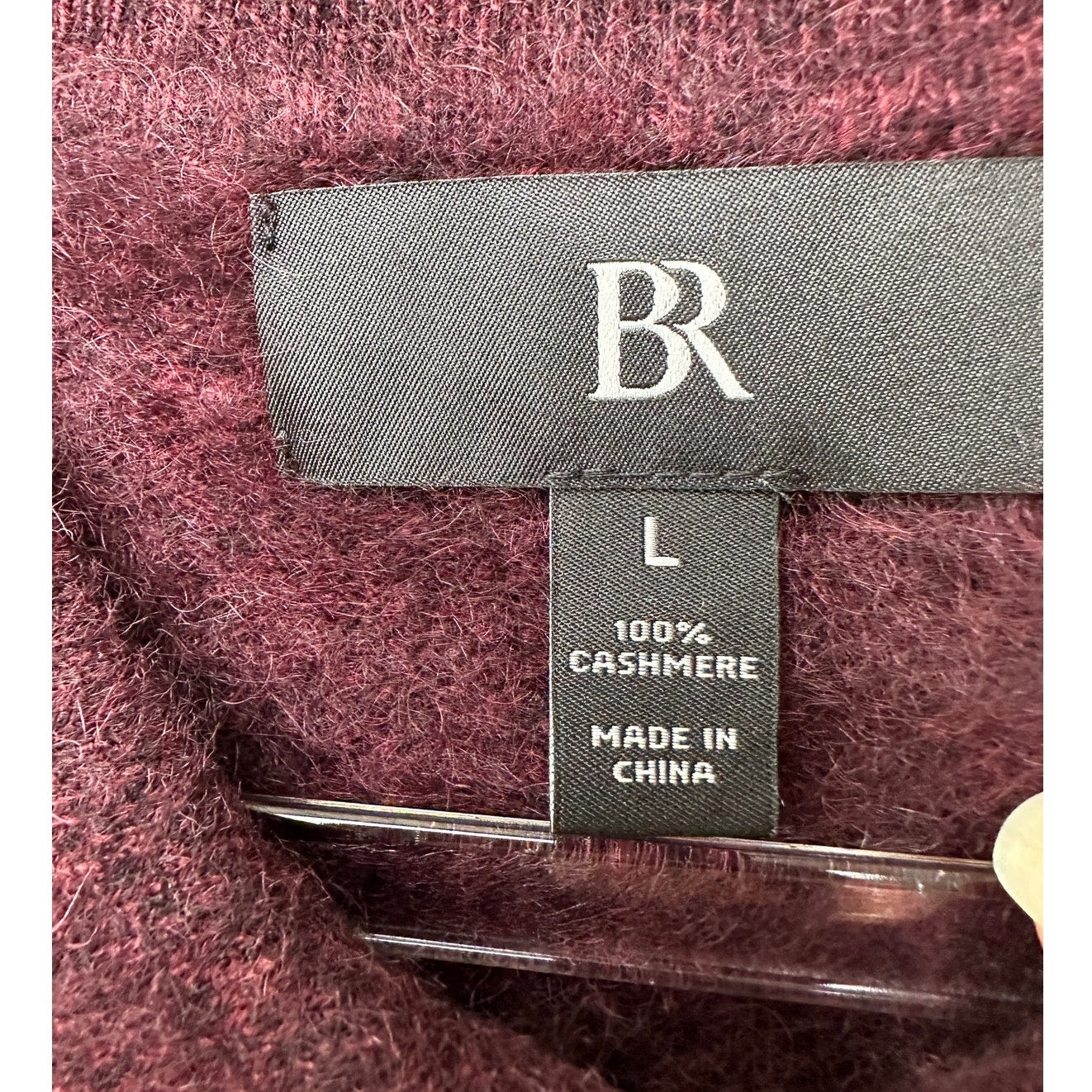 Banana Republic Cashmere Cardigan Womens L Burgundy