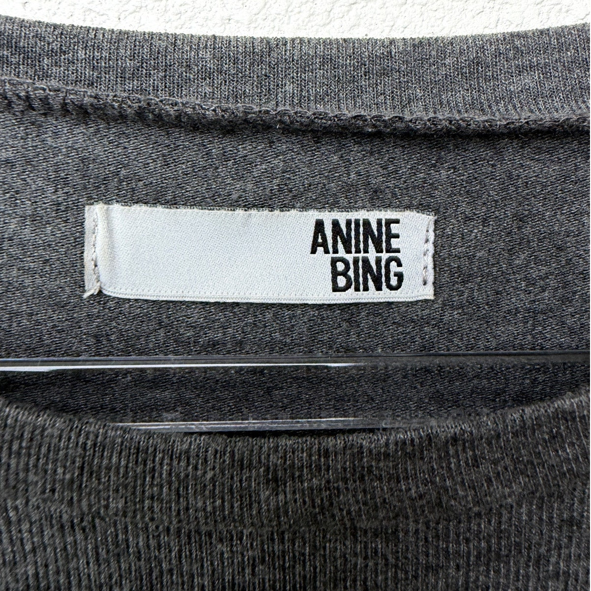 Anine Bing sweater gray graphic logo women US S crewneck