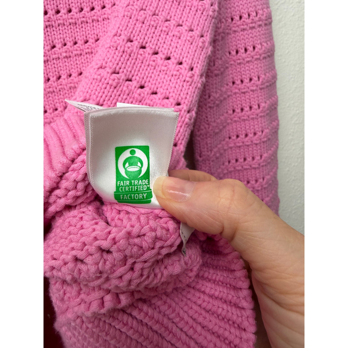 J.Crew Pink Pointelle Open Knit Sweater Women S