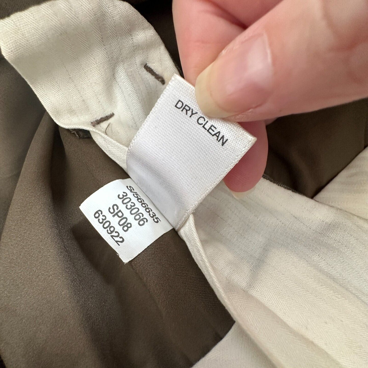 Banana Republic Brown Pinstripe Martin Fit Wide Leg Stretch Cuffed Dress Pant 4