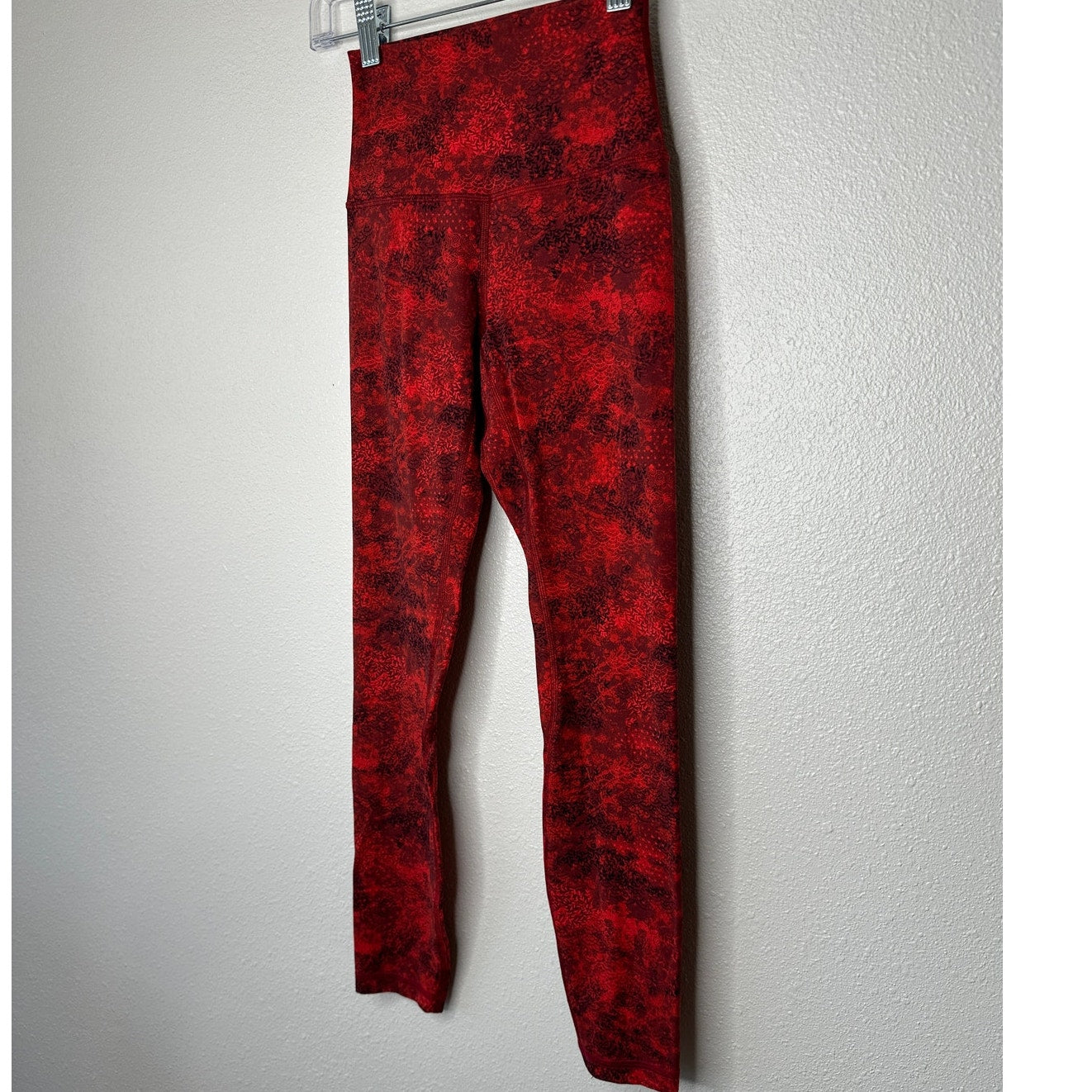 Lululemon Red & Black Align High Rise Full Length Yoga Pant 2