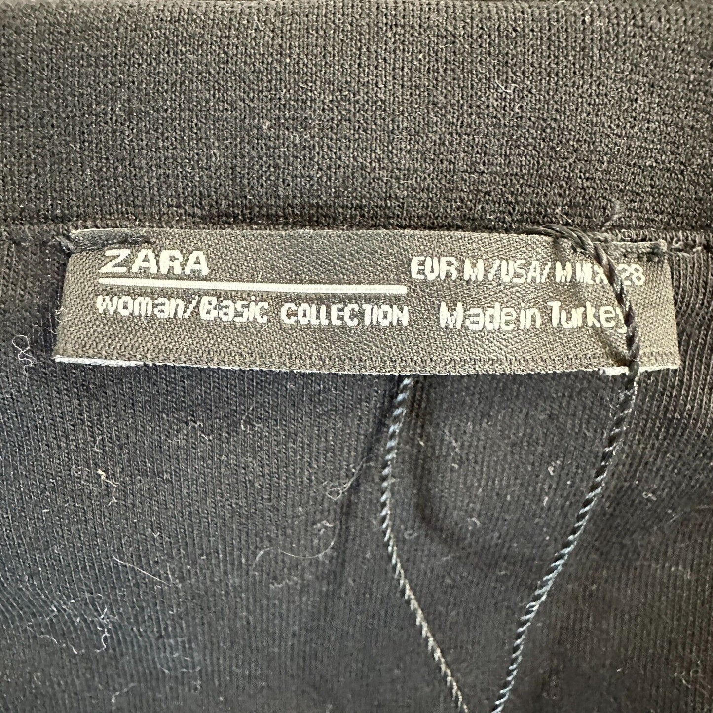 Zara Sexy Black Off-Shoulder Bandeau Style bodycon Dress Stretchy Medium