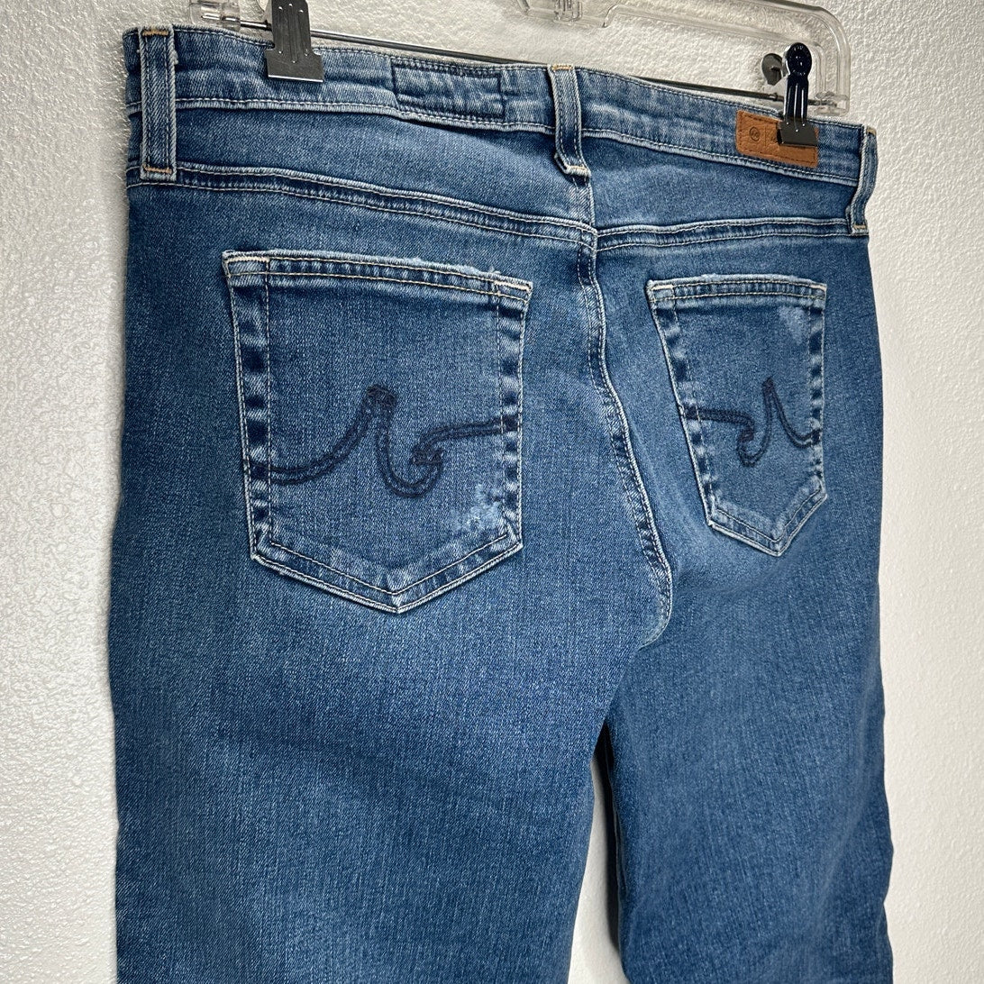 AG Muted Medium Wash Prima Crop Cigarette Leg Japanese Fabric Jeans 29