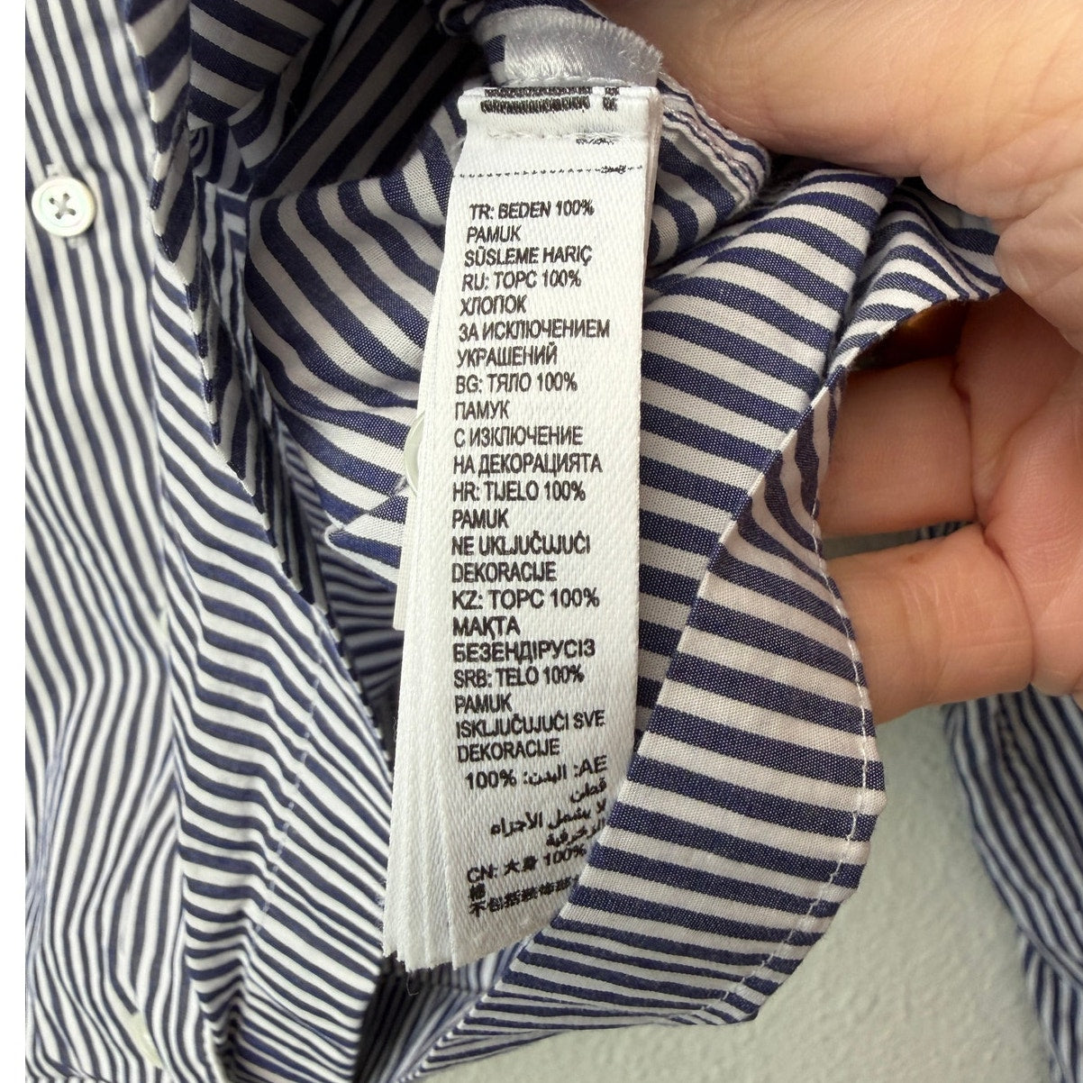 Polo by Ralph Lauren Striped Crop Pajama Set Shirt Shorts Size M