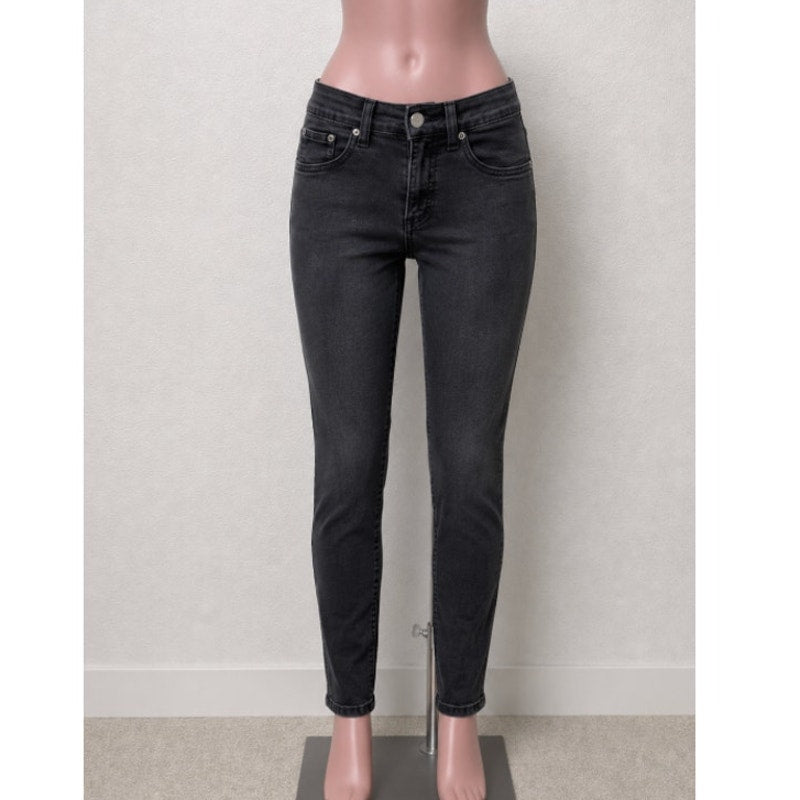 Rag & Bone Dark Gray High Rise Ankle Skinny Jeans 26