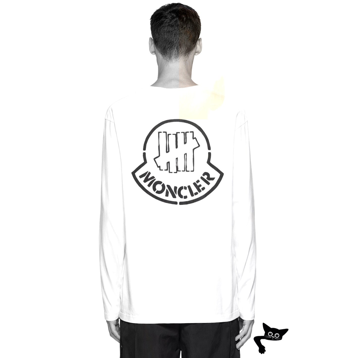 NWOT Moncler Genius 1952 X Undefeated Logo Front & Back Long Sleeve Tee Shirt L