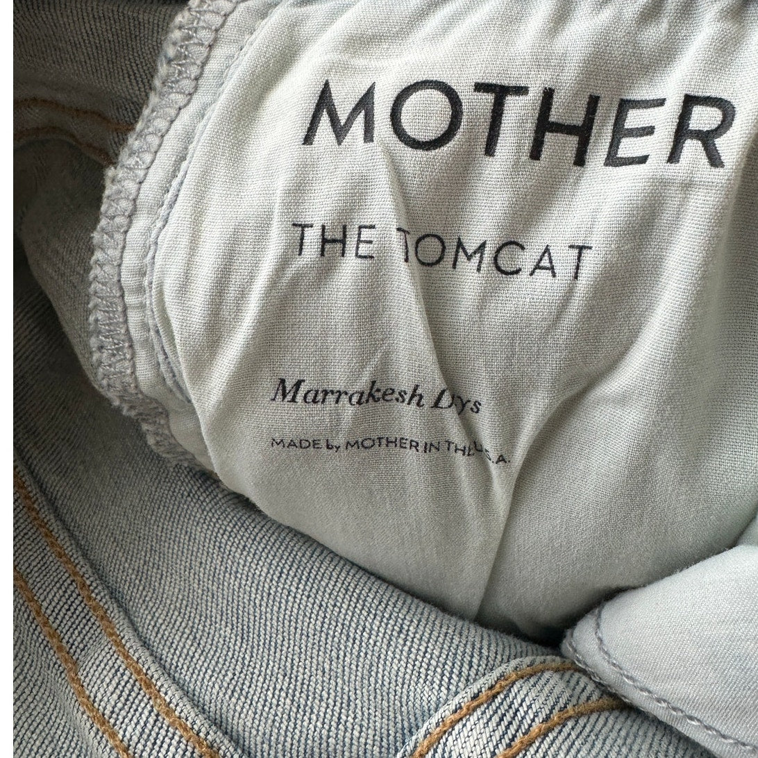 NWT Mother Light Acid Wash Button Fly tomcat Marrakesh Jeans 32
