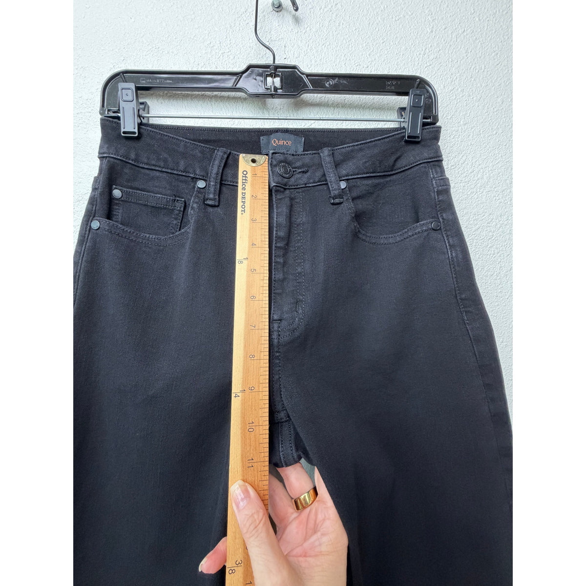 Quince Bella Black Wide Leg Jeans Women's 27 x 32