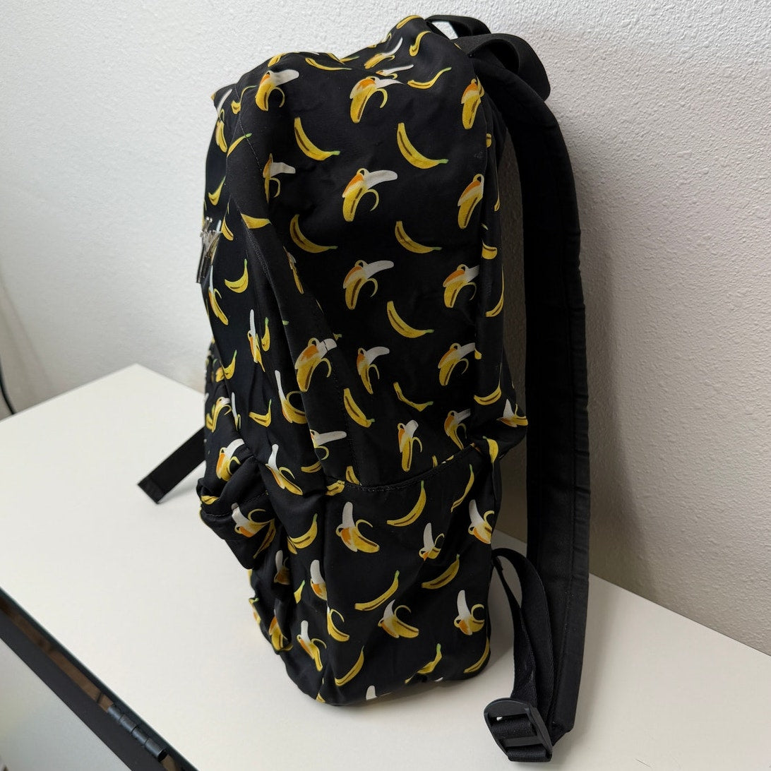 Giuseppe Zanotti Banana Print Nylon Backpack - Authentic Designer Luxury Bag