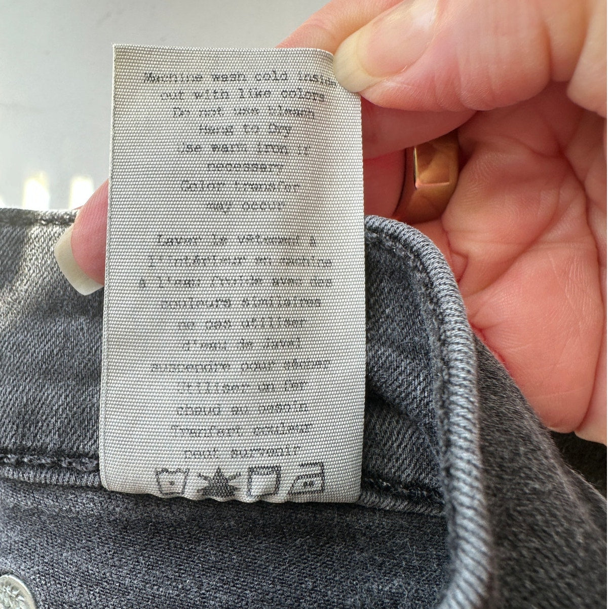 Rag & Bone Dark Gray High Rise Ankle Skinny Jeans 26