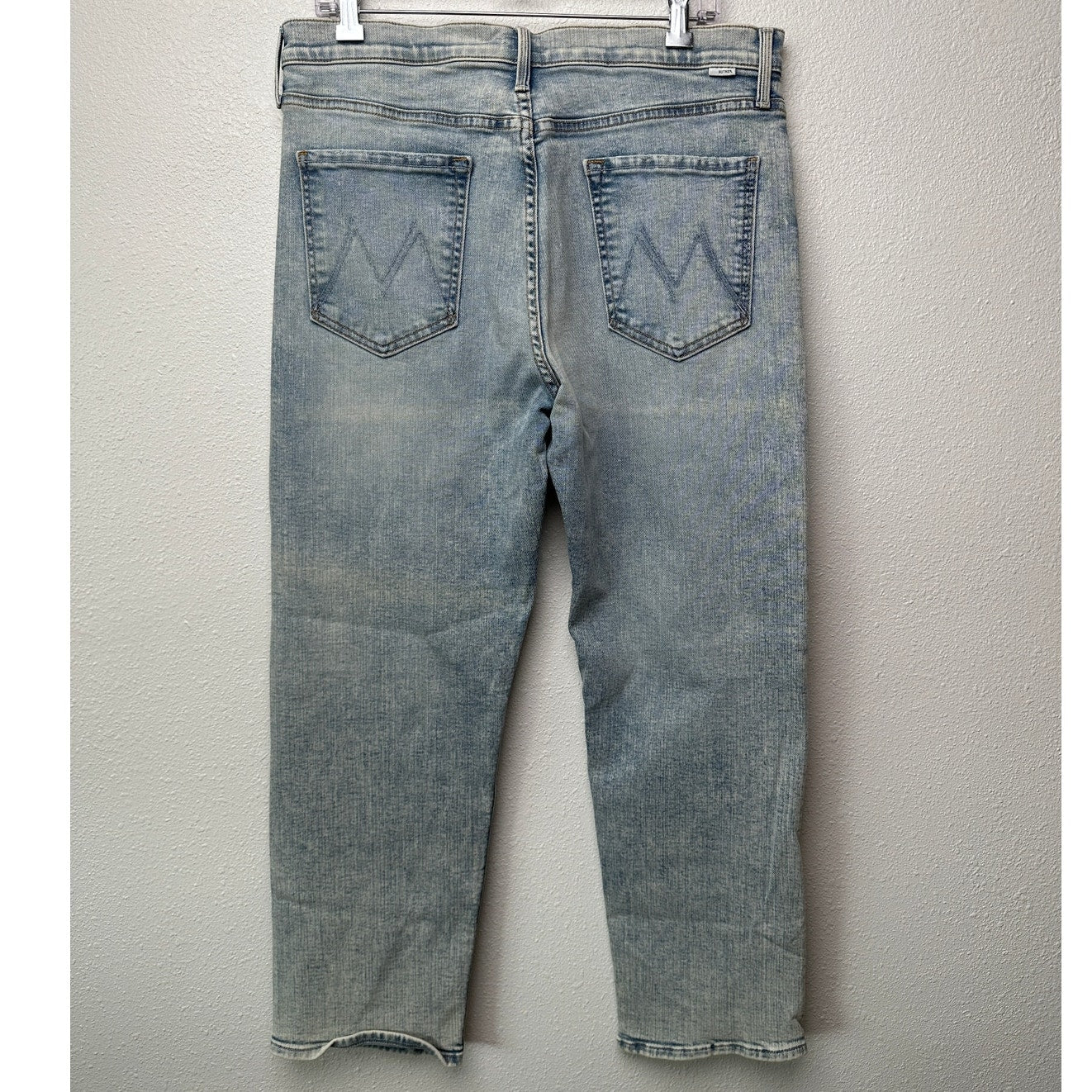 Mother Tomcat Straight Jeans Blue 33 Button Fly Marrakesh Days