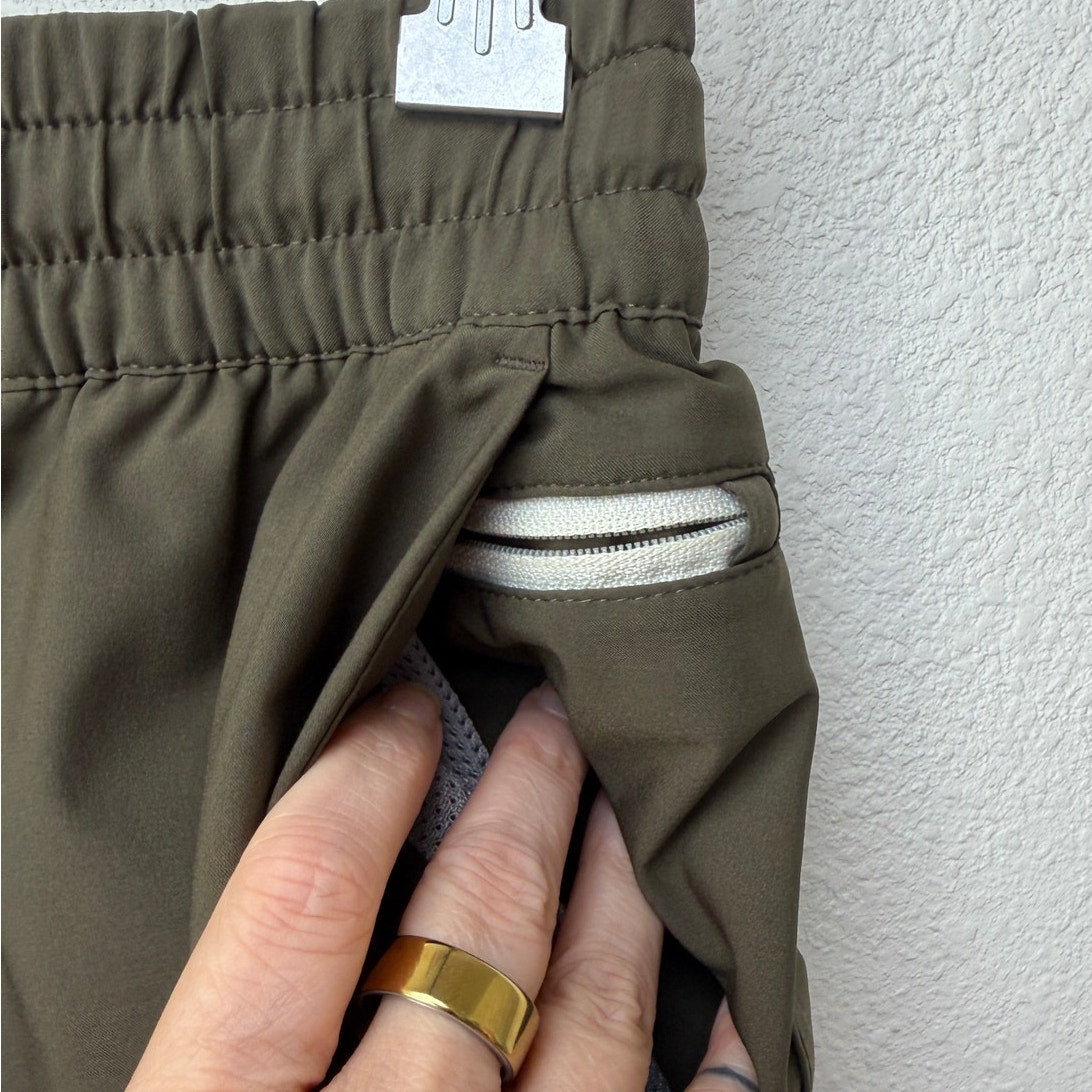 Vuori Weekend Jogger Kale Olive Green Stretch Travel Pants Women's US S