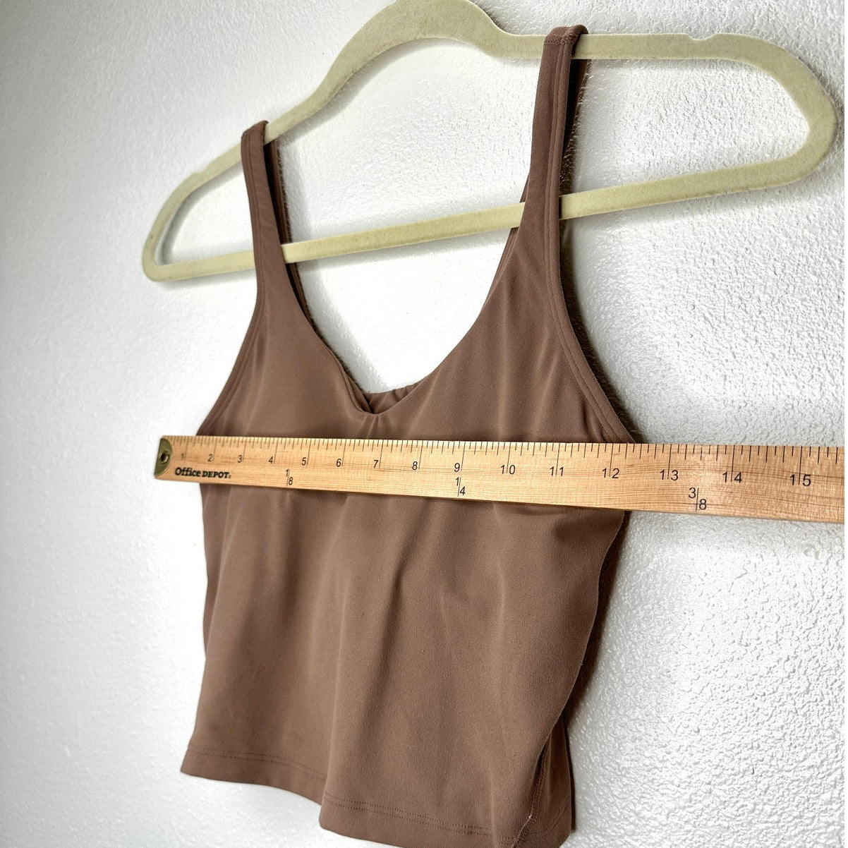 Lululemon Align Tank Top Cacao Brown Nulu Shelf Bra Sportsbra 4