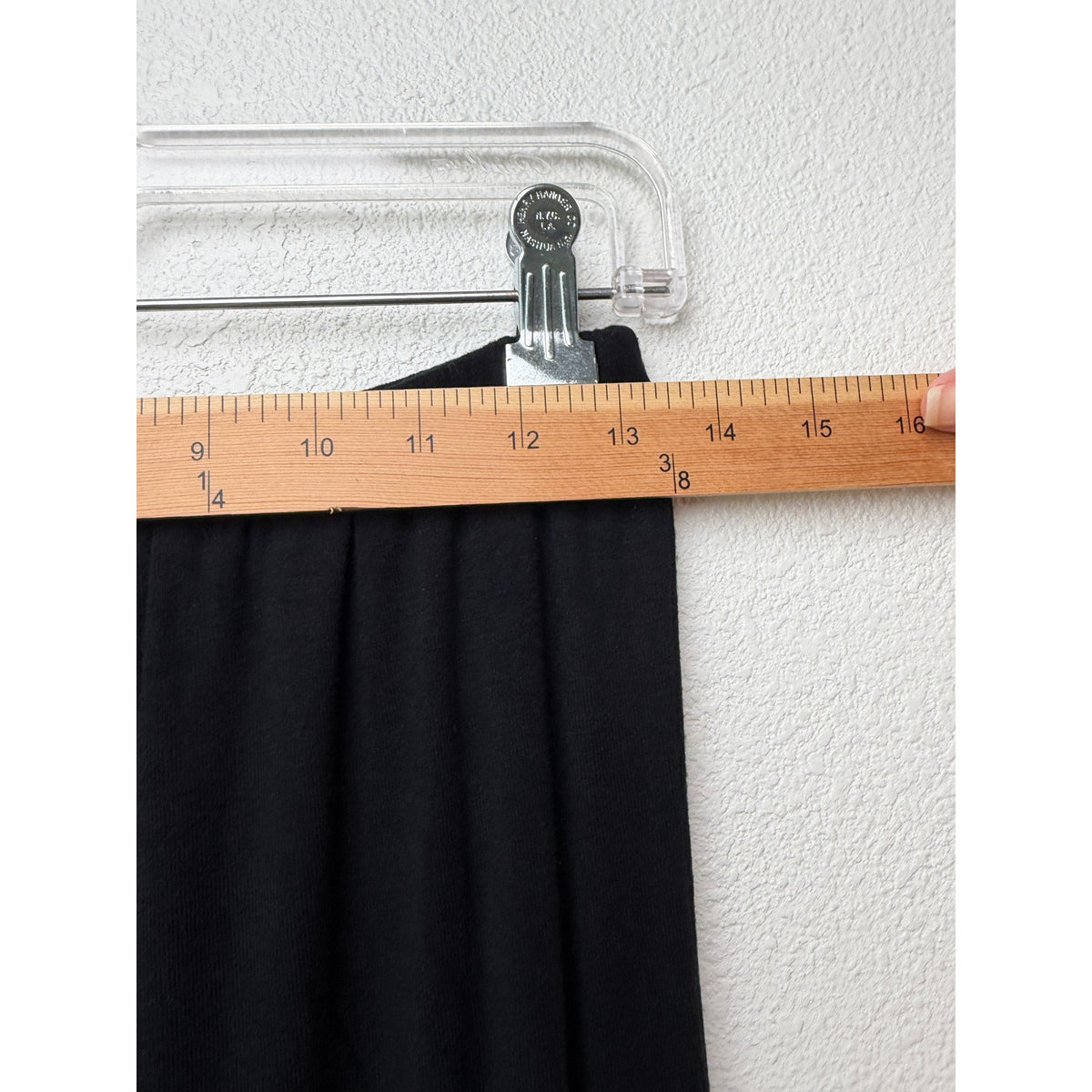 Molly King x BAYSE Black Stretch Column Maxi Skirt Viscose Women's US M