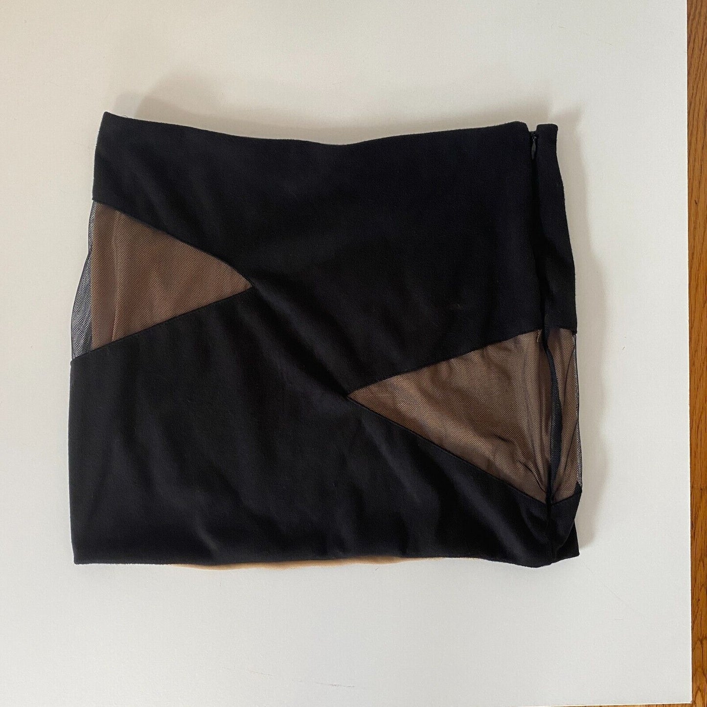 NWT Donna Mizani for Revolve Black Suede & Mesh Cut-Out Mini Dress SM
