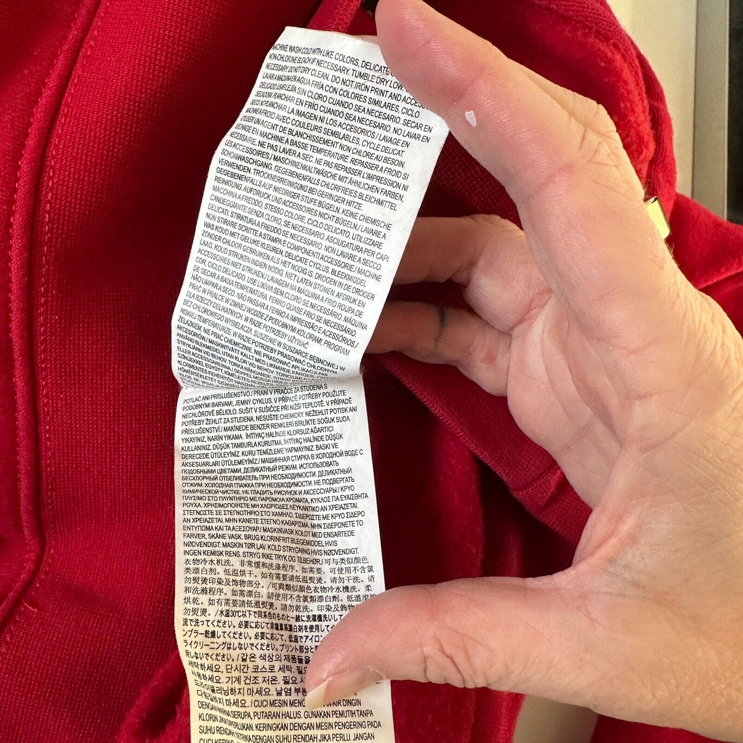 Disney X Vans Red Mickeys 90 Anniversary Front Pocket Pullover Fleece Hoodie M