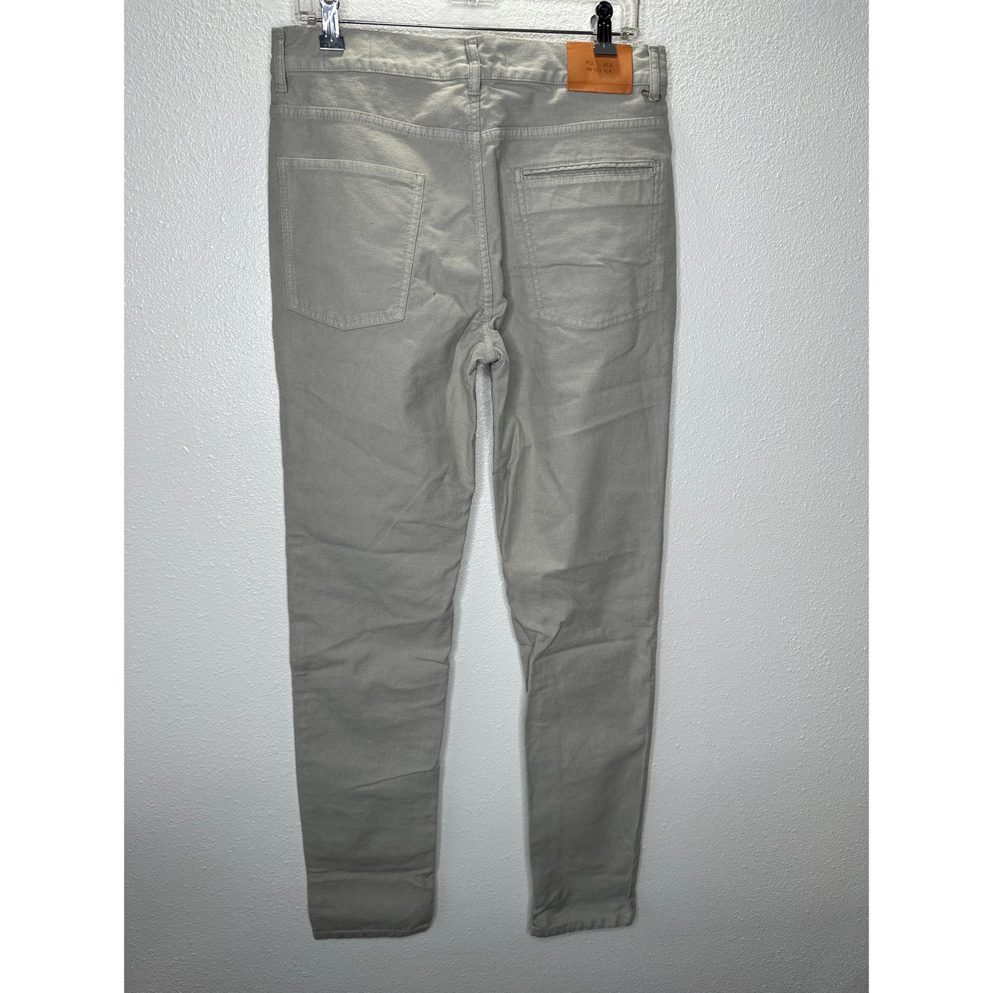 Billie Reid Taupe Slim Cut 5-Pocket Casual Jeans 32