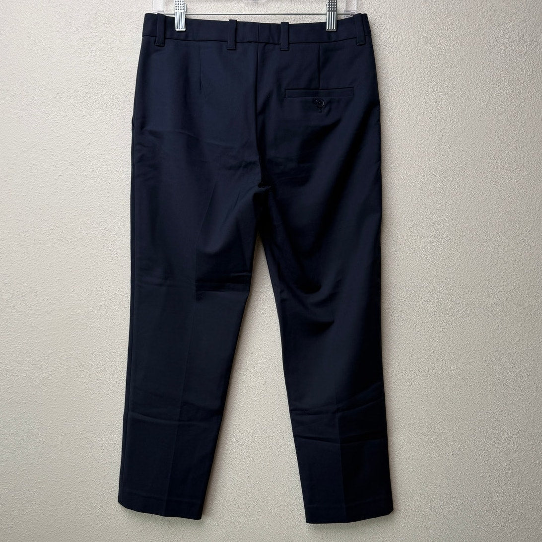 3.1 Phillip Lim Navy Blue Cropped Front Zip Trouser Pants Size 2