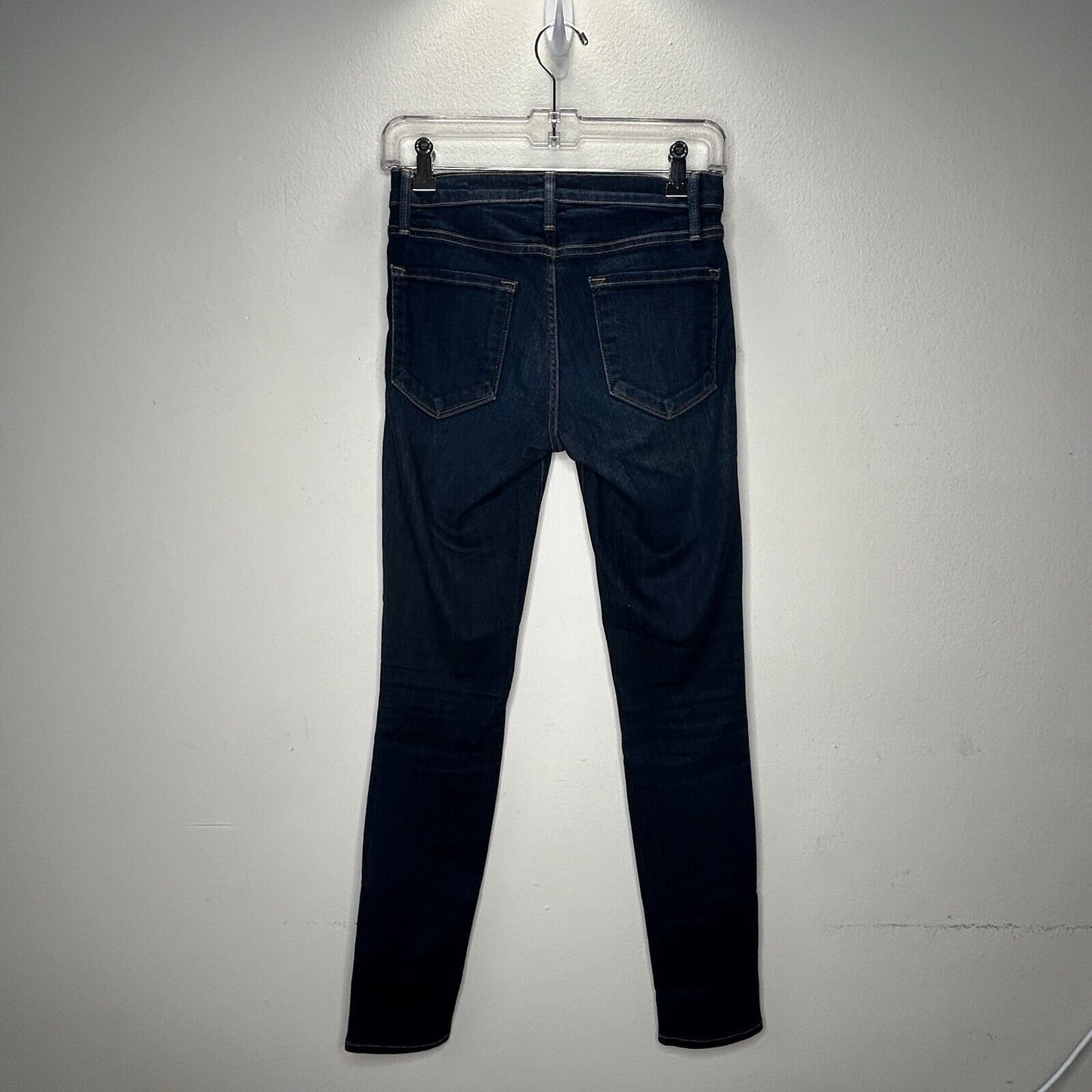 Frame Dark Blue Wash Le Skinny de Jeanne Queensway Denim Stretch Skinny Jean 26