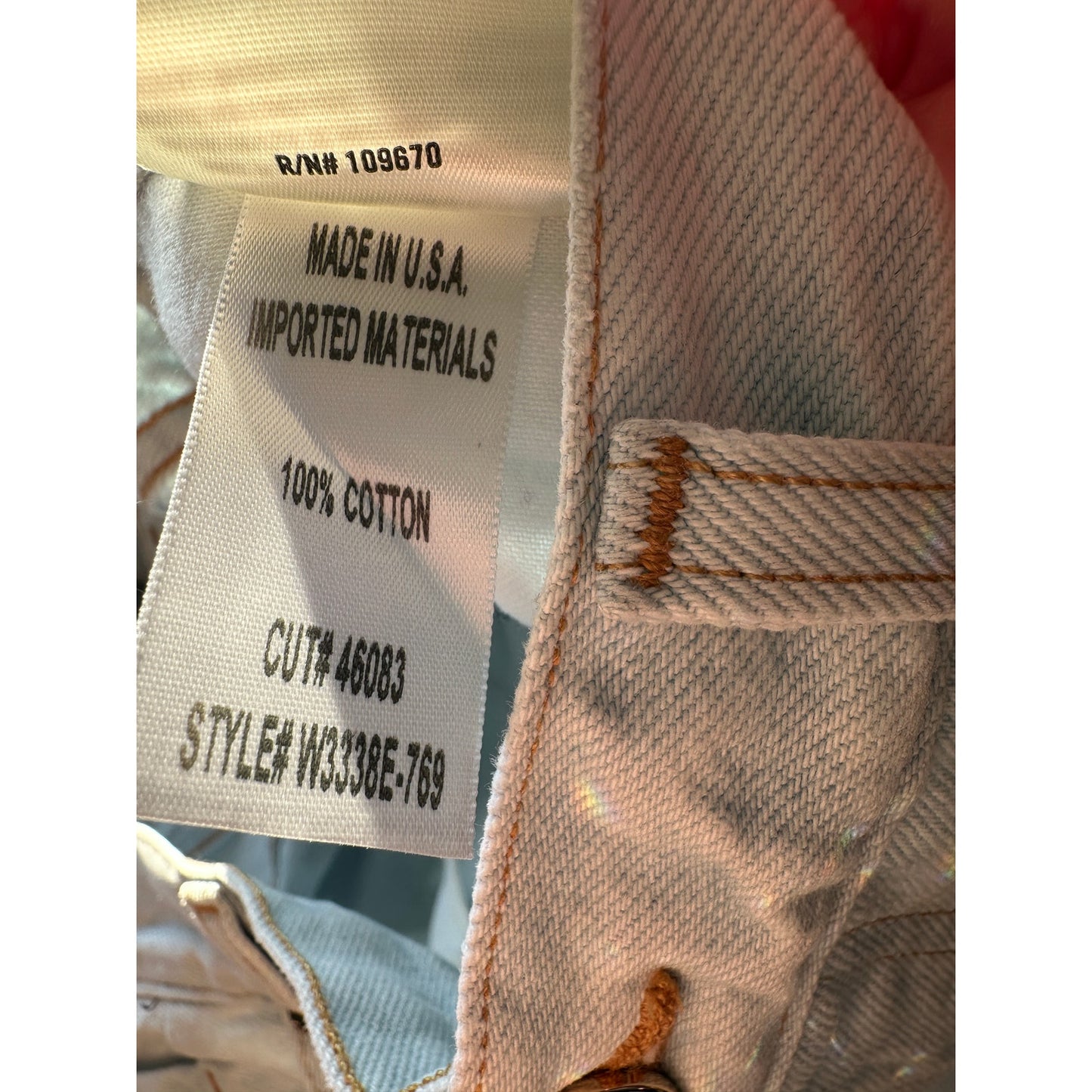 Goldsign Light Wash Straight Leg Jeans Women’s 29 Button Fly Made in USA