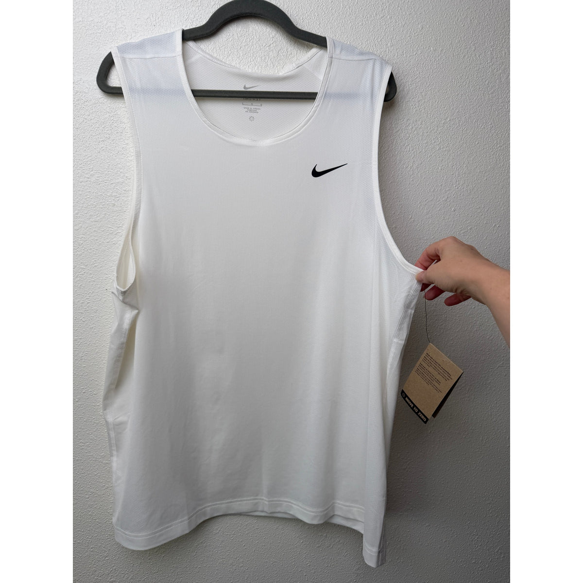 NWT Nike Dri-FIT White Training Tank Men L