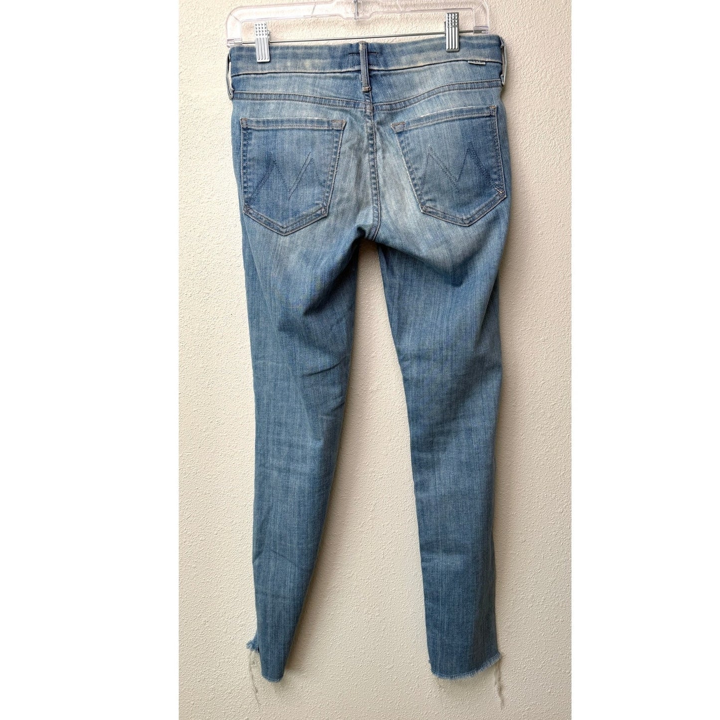 Mother The Looker Ankle Fray Blue Jeans Womens 26