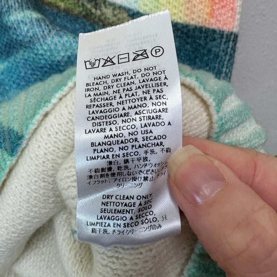 NWT Casablanca Traverse du Pacifique Merino Cashmere Knit Sweater Multicolor XXL
