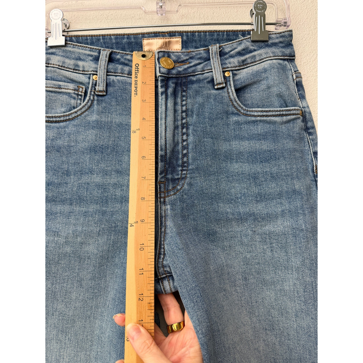 KUT Ryan Fab Ab Wide Leg Jeans Women 00 Medium Wash